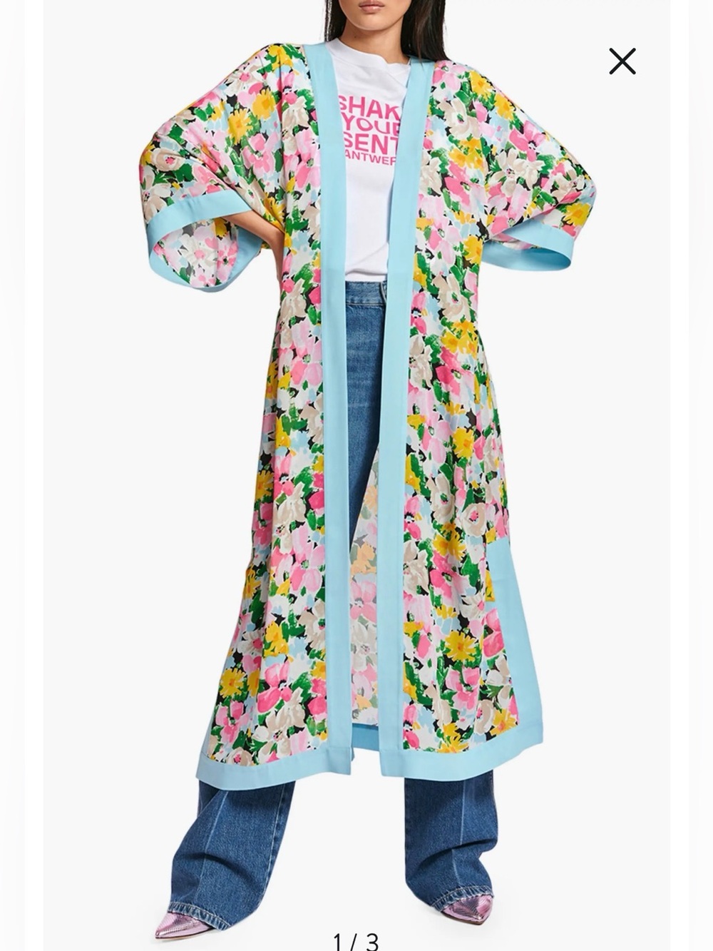 Essentiel Antwerp Zanzai Floral Longline Jacket